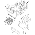 GE EGR3001ED1SS door & drawer parts diagram