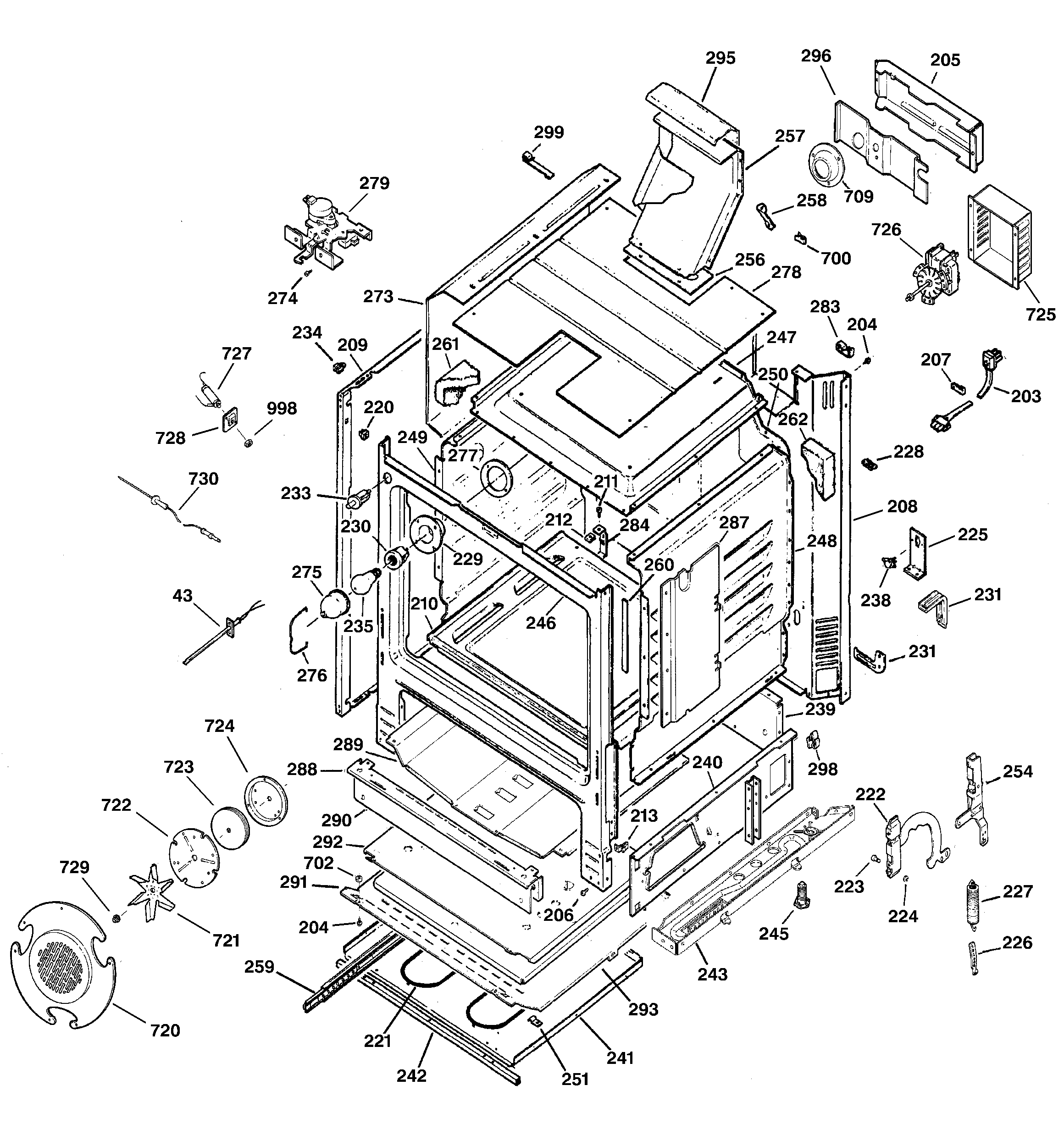 GE JGB920KEC1CC body parts diagram