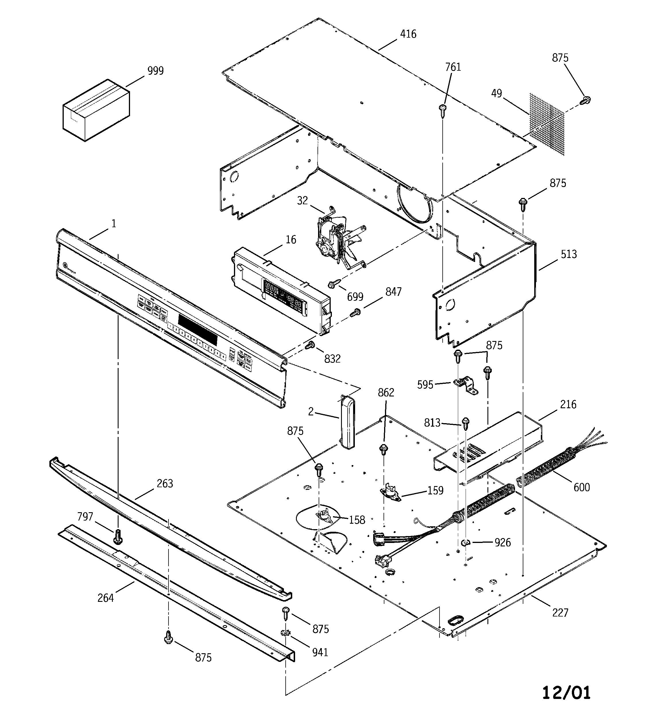 GE ZET737BD1BB control panel diagram