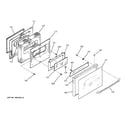 GE JGSP23BEY4BB door diagram