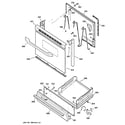GE JGBS04BPA6AD door & drawer parts diagram