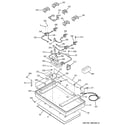 GE JGP963WEC1WW gas & burner parts diagram