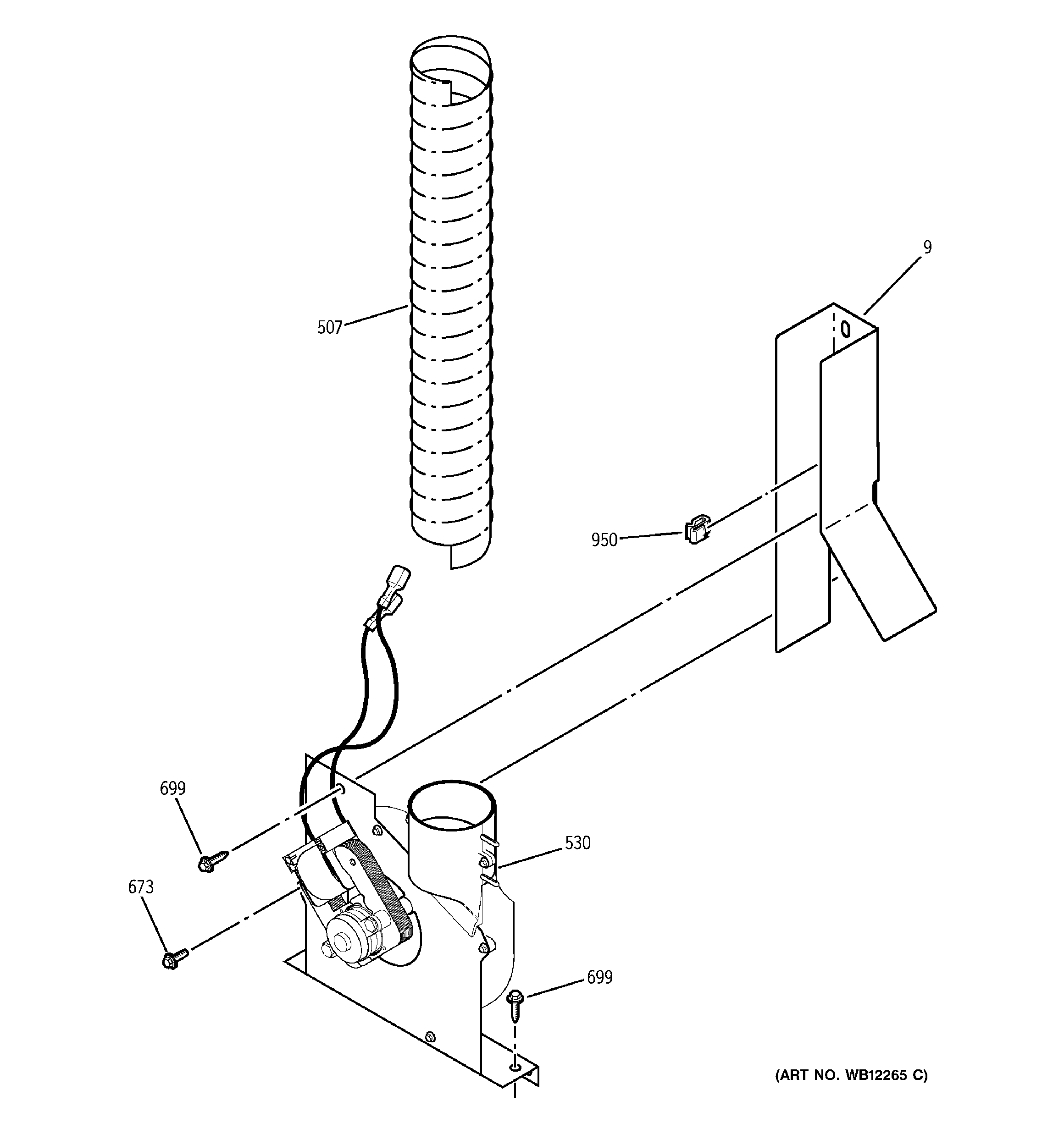 GE JSP34CD2CC blower diagram