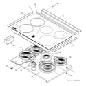 GE JCS966BD1BB cooktop diagram