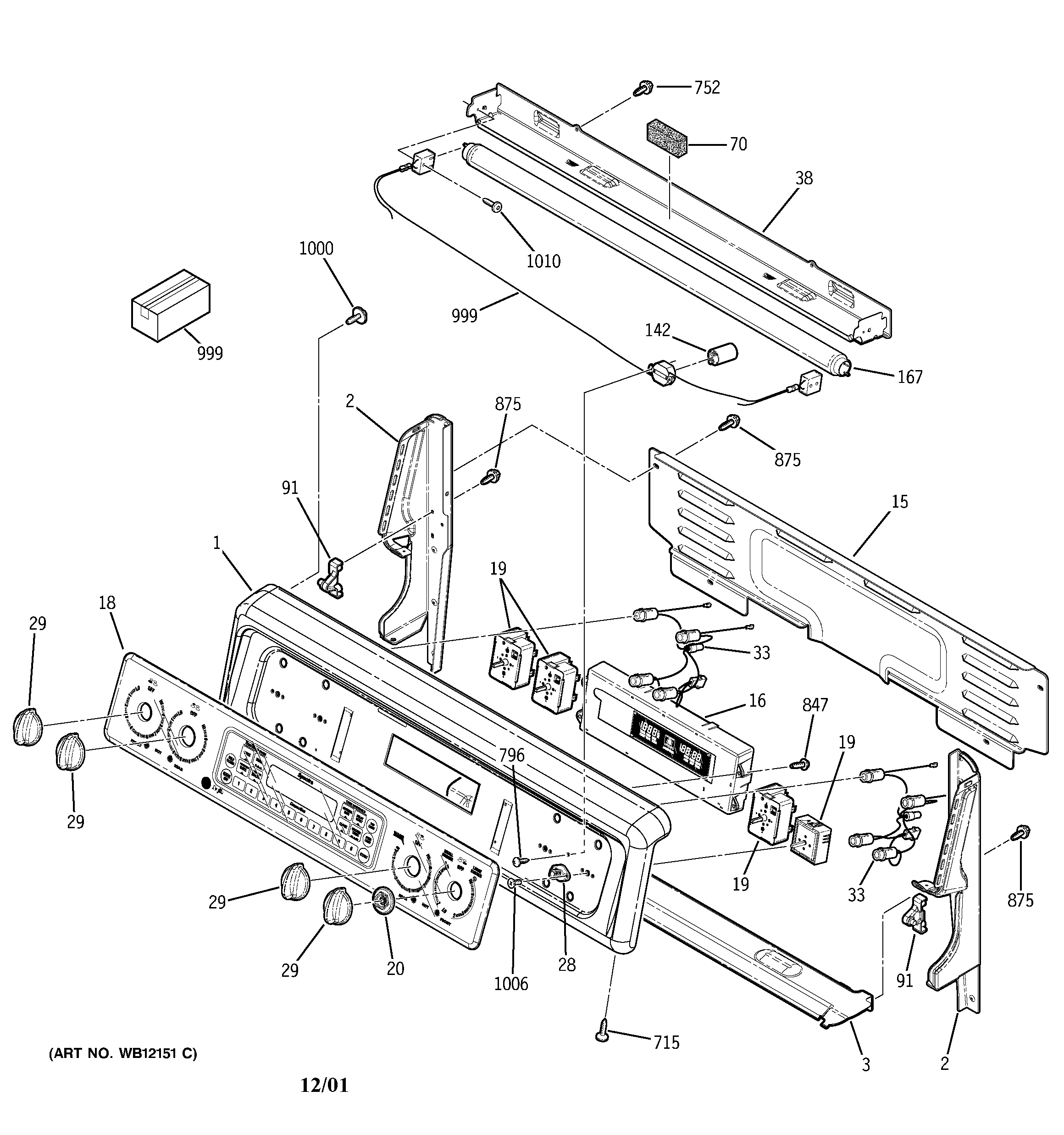 GE JBP85BB4BB control panel diagram