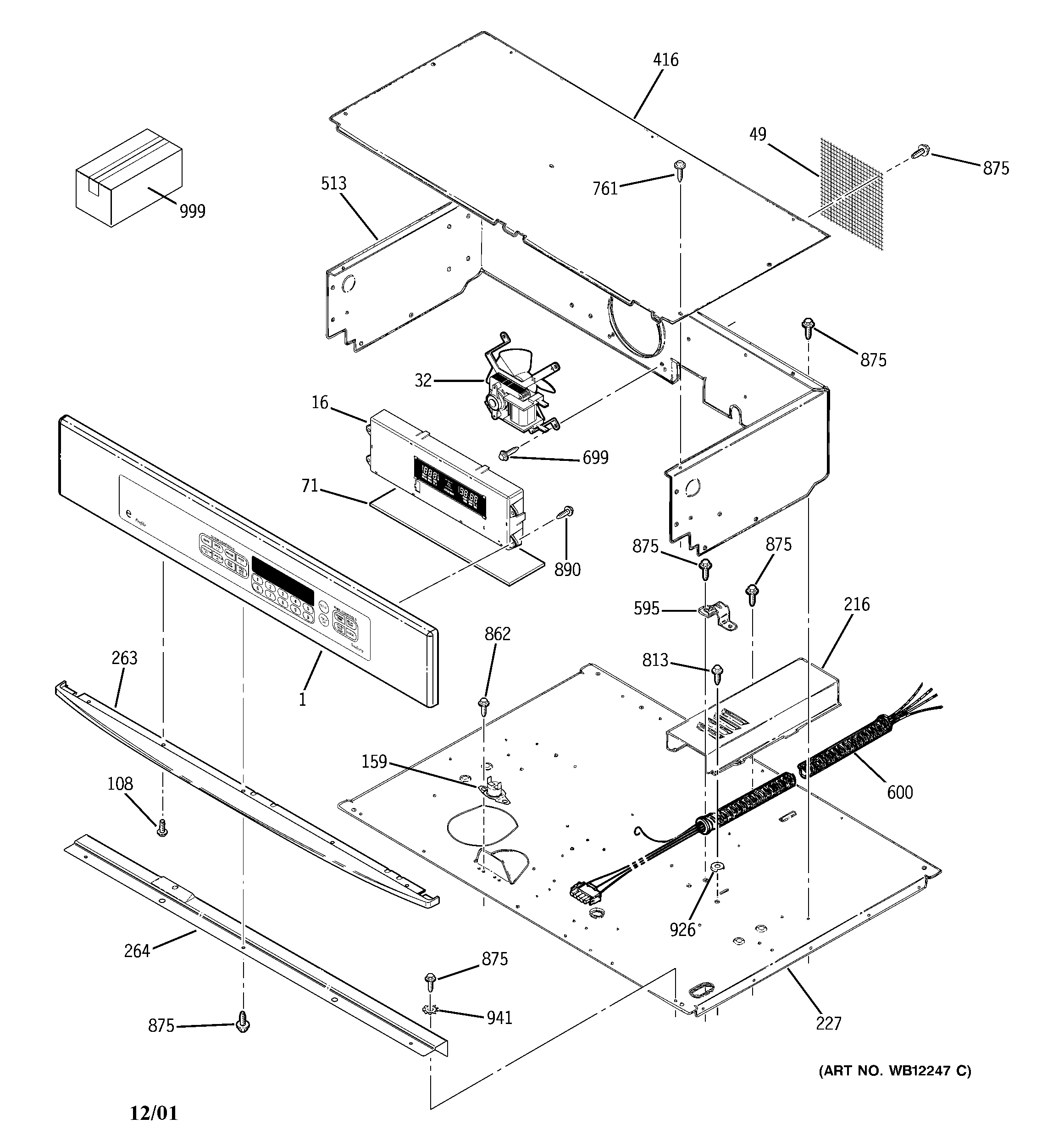 GE JCTP18SD1SS control panel diagram