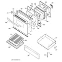 GE JGBP35DED2BB door & drawer parts diagram