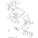 GE JGBP79CEB4CC gas & burner parts diagram