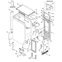 GE ZDI15CEWW cabinet liner & door parts diagram