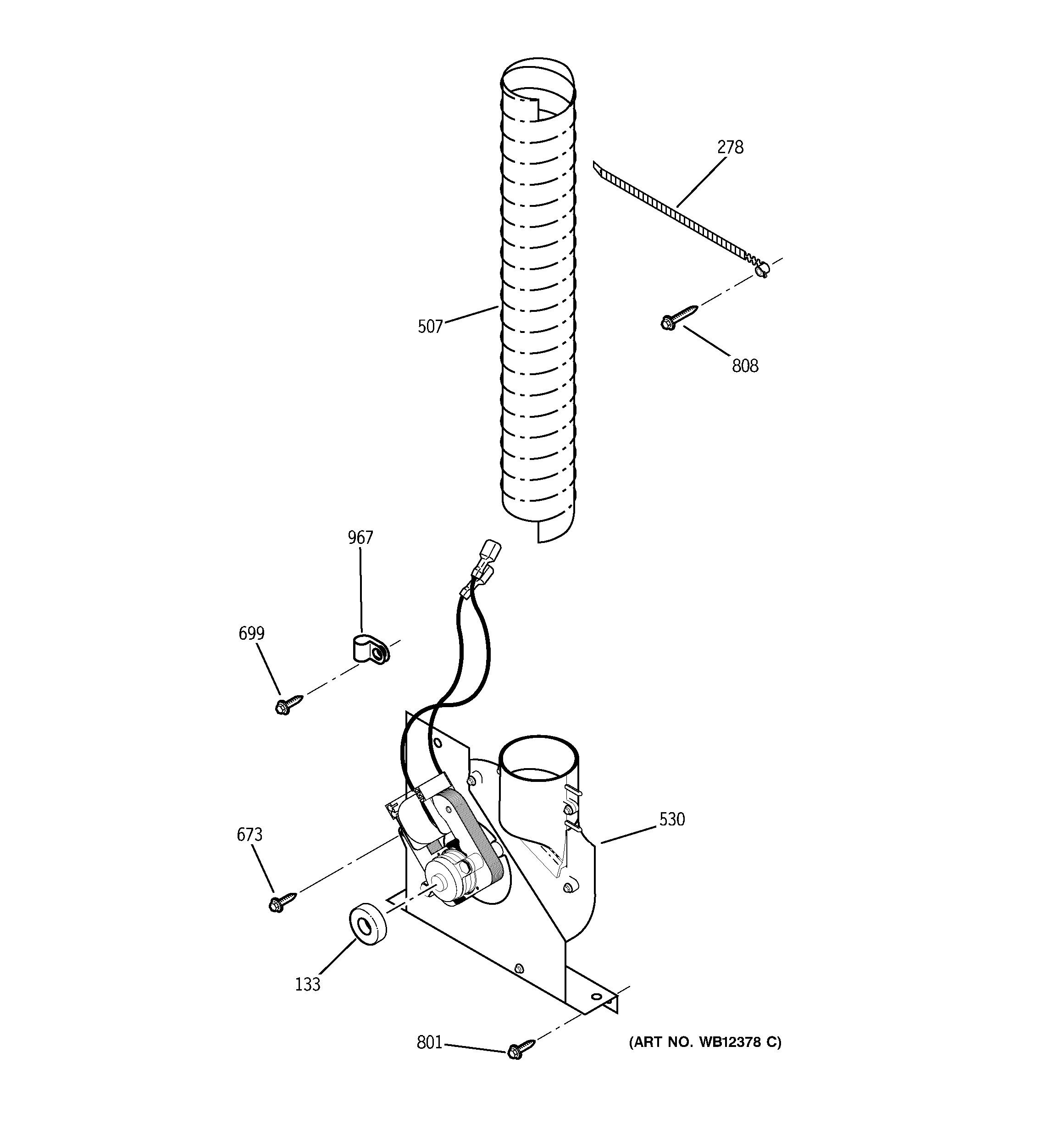 GE JDP39BW5BB blower diagram