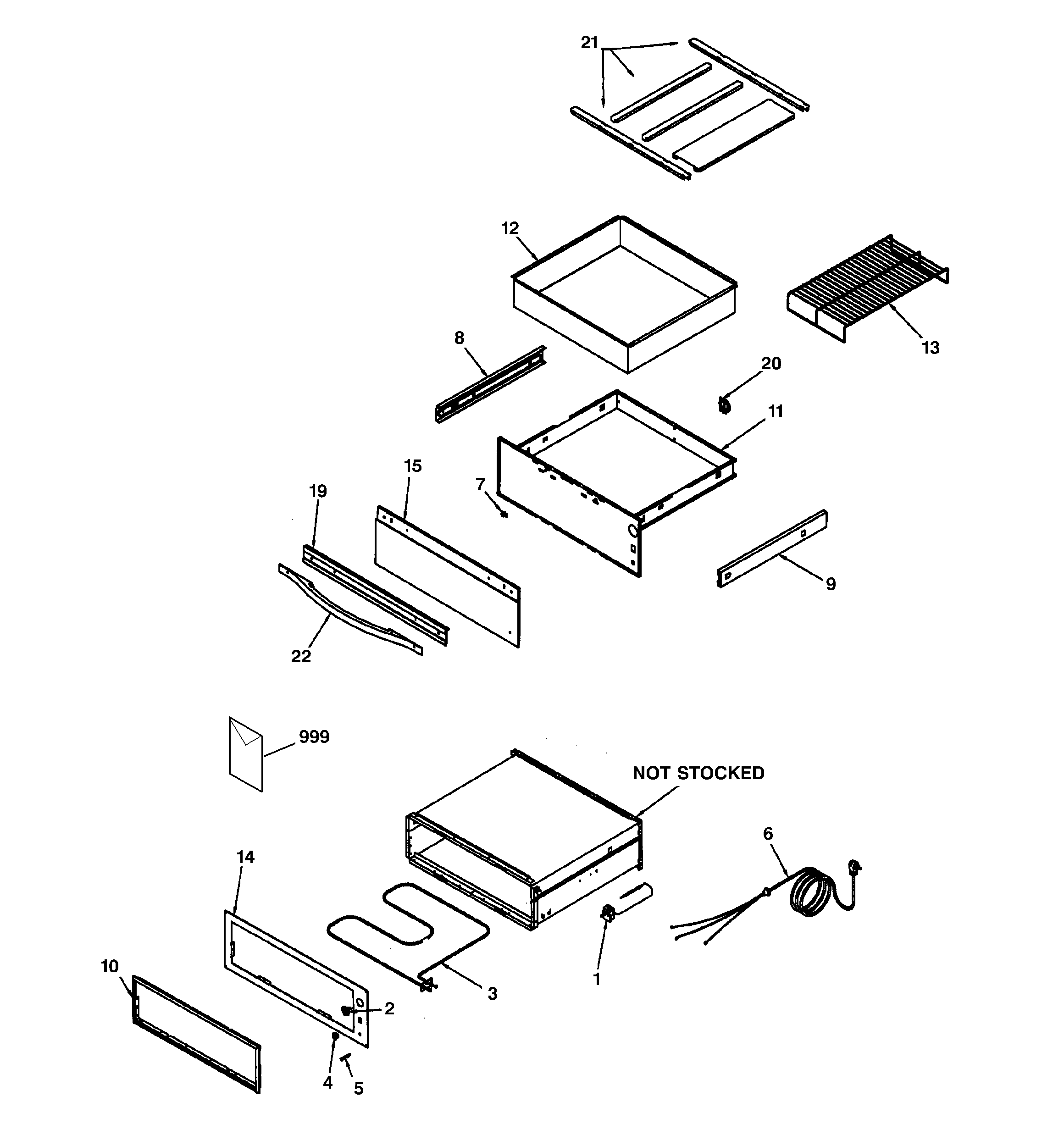 GE JTD910WB2WW drawer diagram