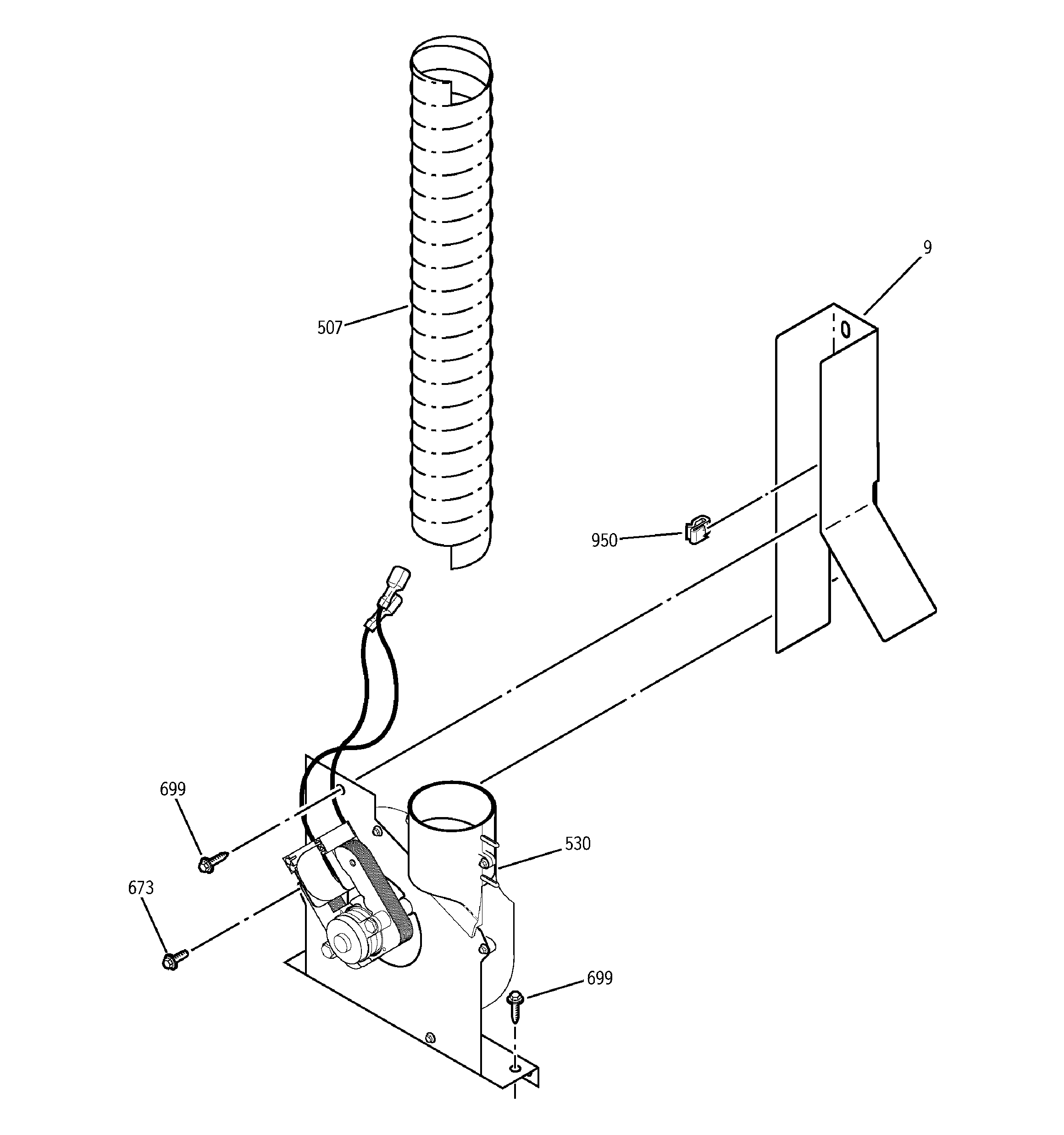 GE JSP26BD1CT blower diagram