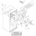 Hotpoint HTS18GBMBRWW freezer section diagram