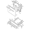 Kenmore 36261028892 door & drawer parts diagram
