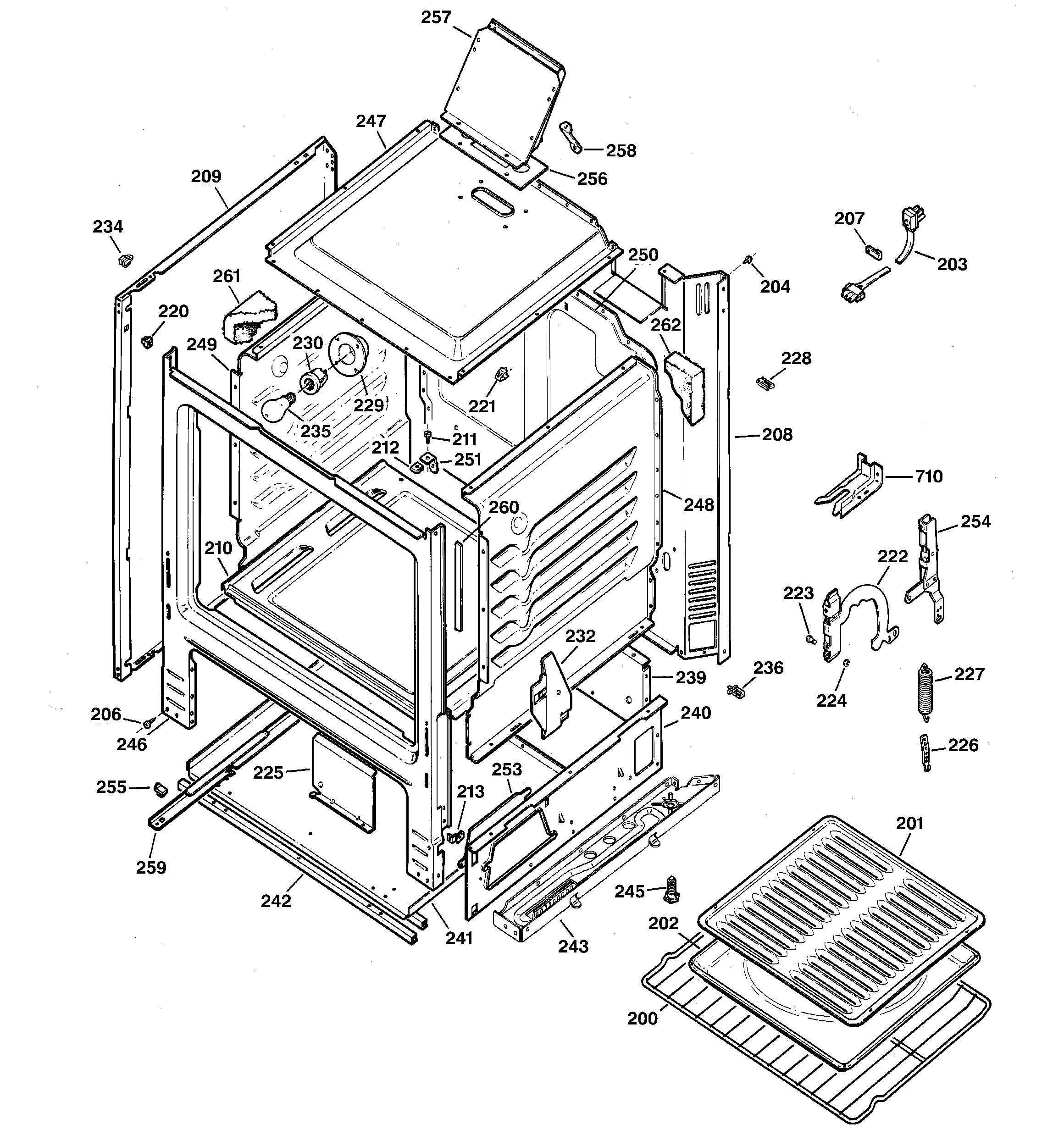 Kenmore 36275192101 body parts diagram