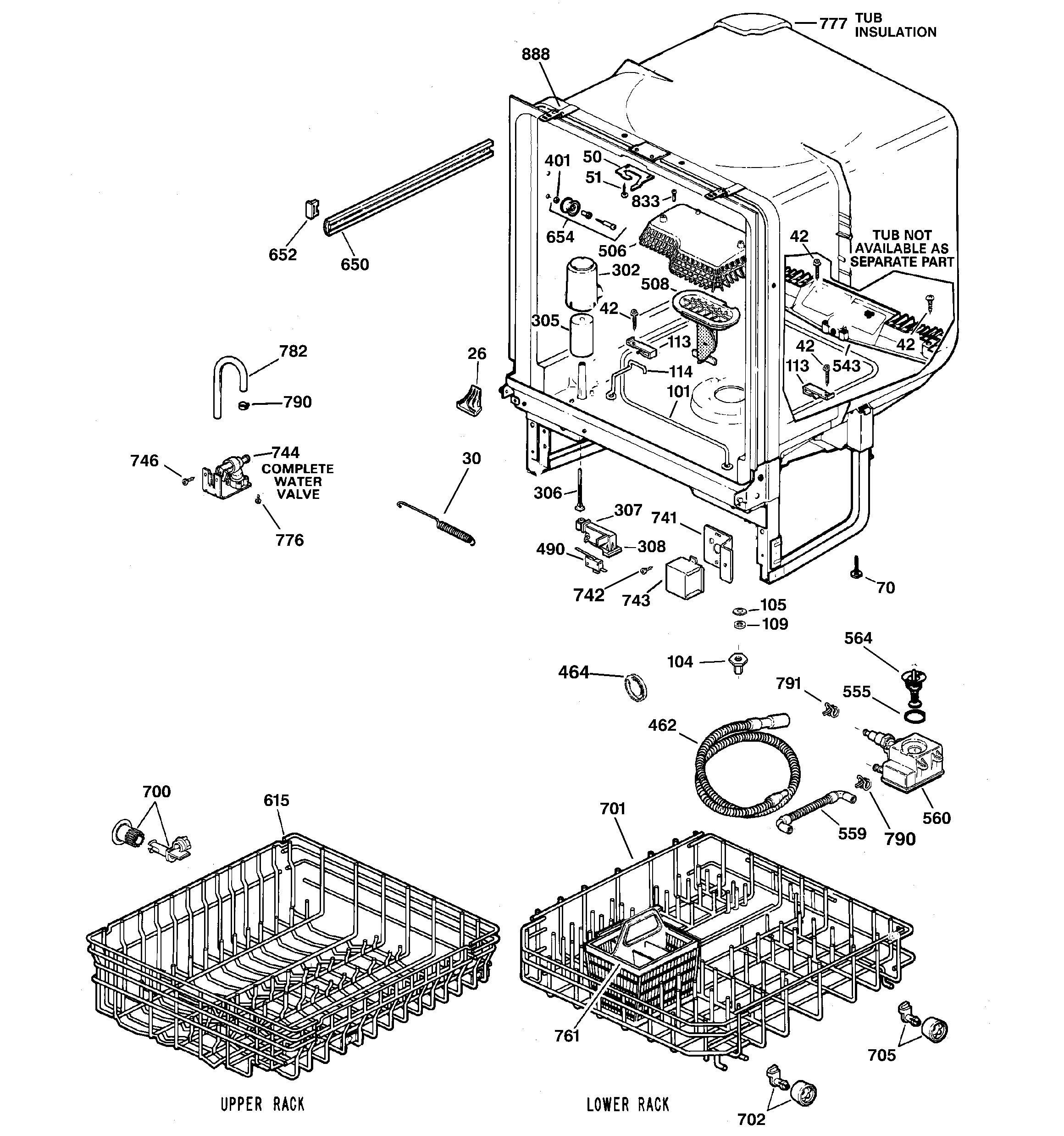 Kenmore 36314231100 body parts diagram