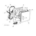 GE DHSR333GA3WB front panel & door diagram