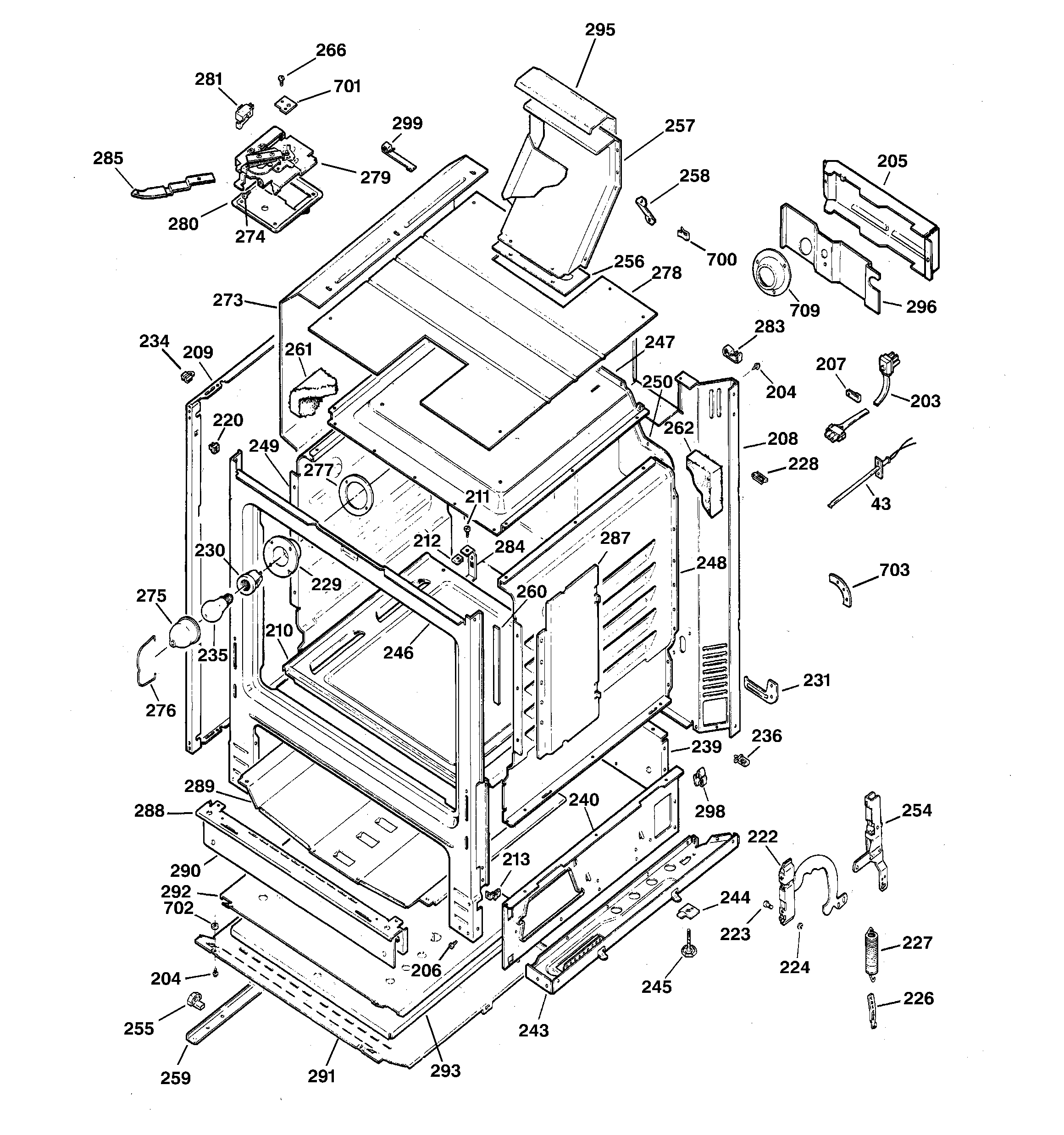 GE JGBP35CEA1CC body parts diagram