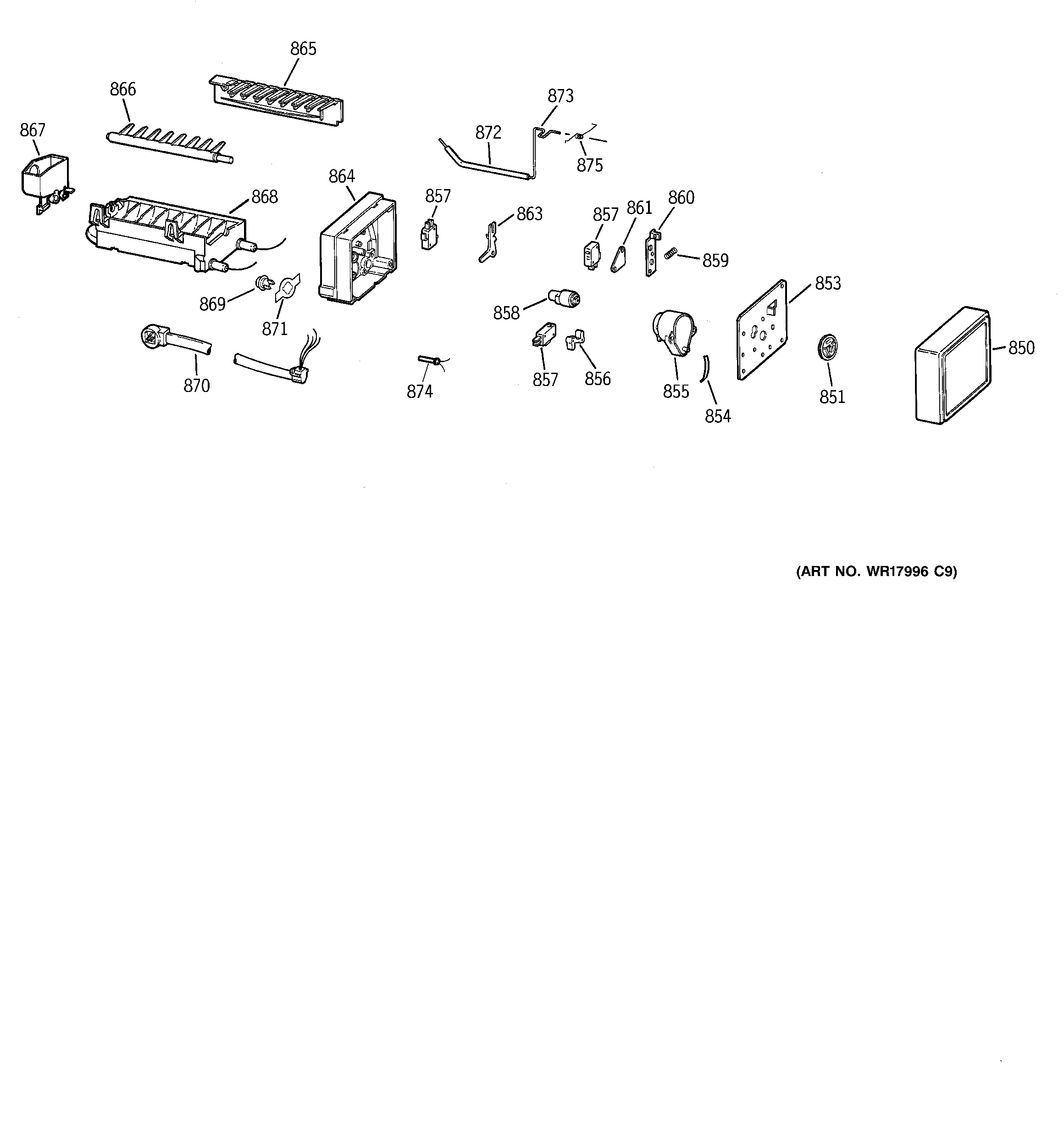 GE ZIS48NCB icemaker wr30x0327 diagram