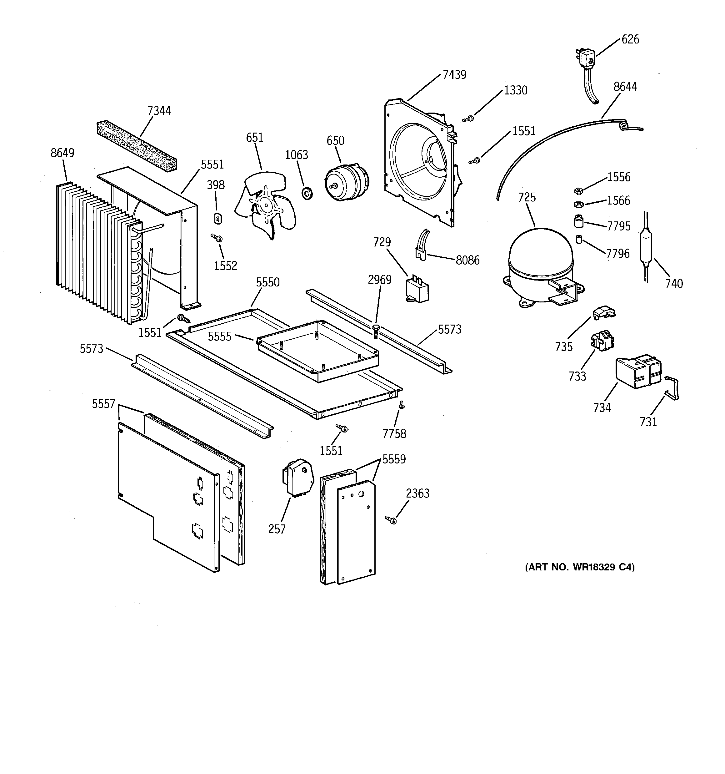 GE ZISS48DCBSS unit parts diagram
