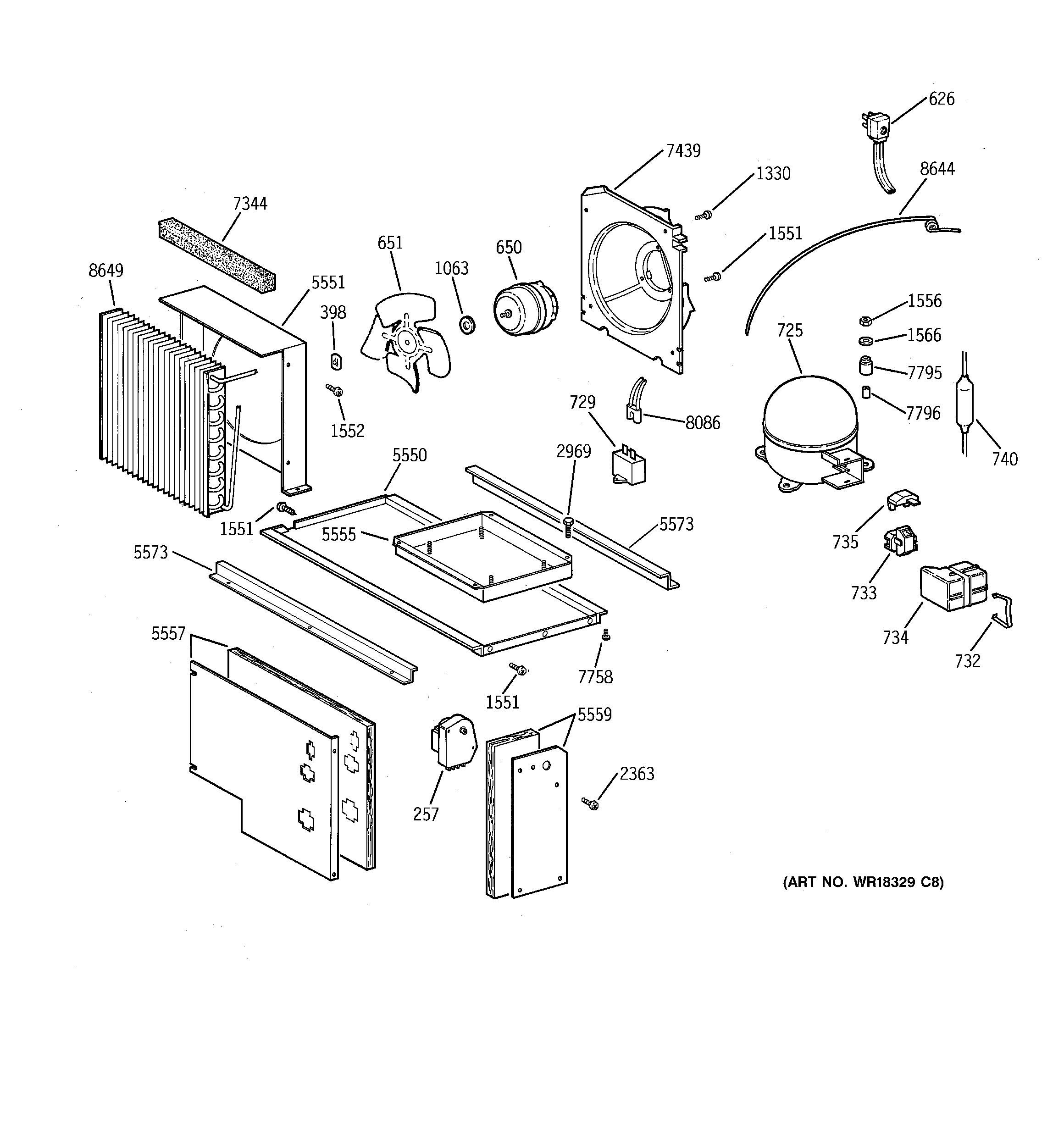 GE ZISS42NCBSS unit parts diagram