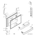 GE GTS22ZCMARWW freezer door diagram