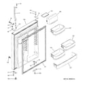 GE GTS22ZCMARWW fresh food door diagram