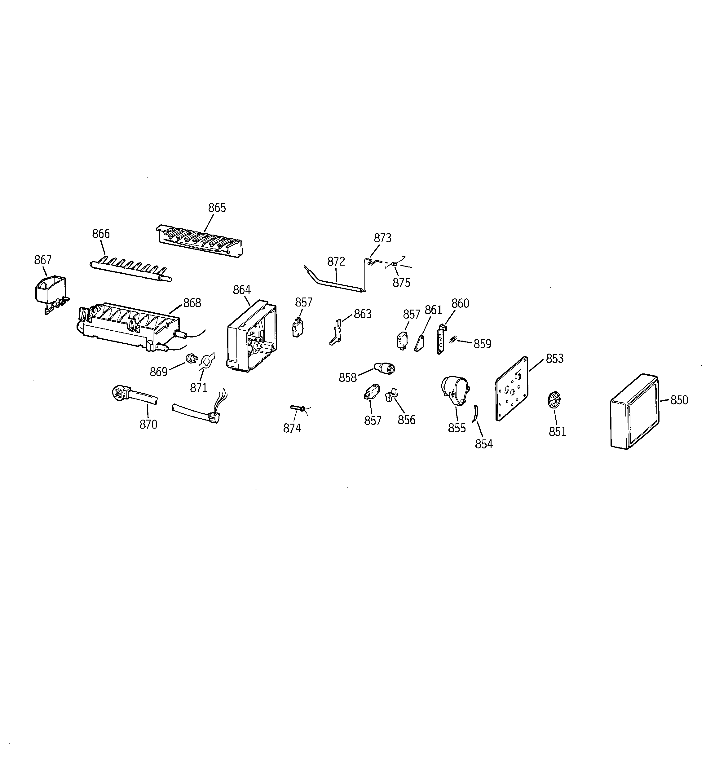 GE TFX25CRBGWW ice maker wr30x0327 diagram