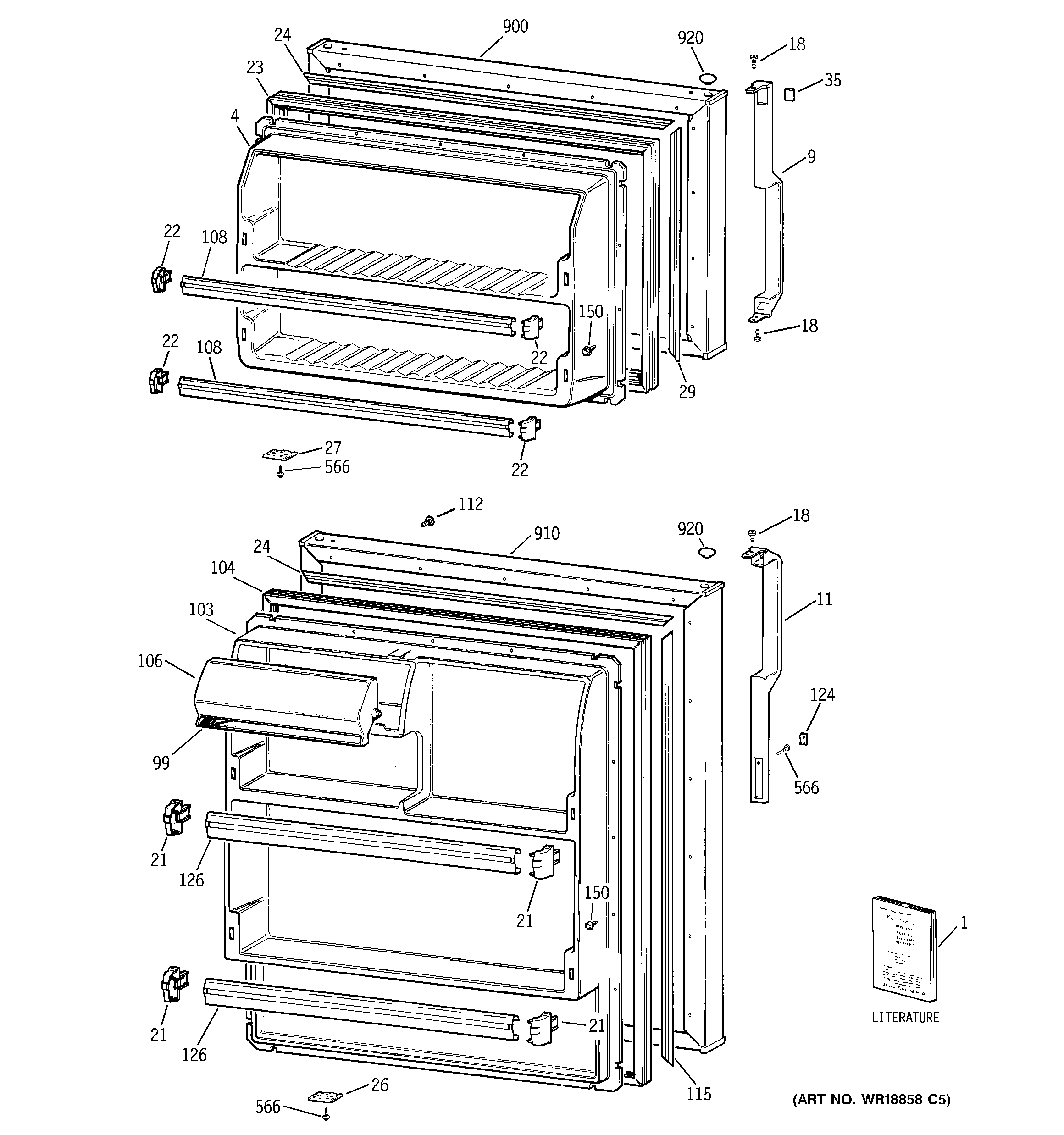 Hotpoint HTS16HBMBLCC door diagram