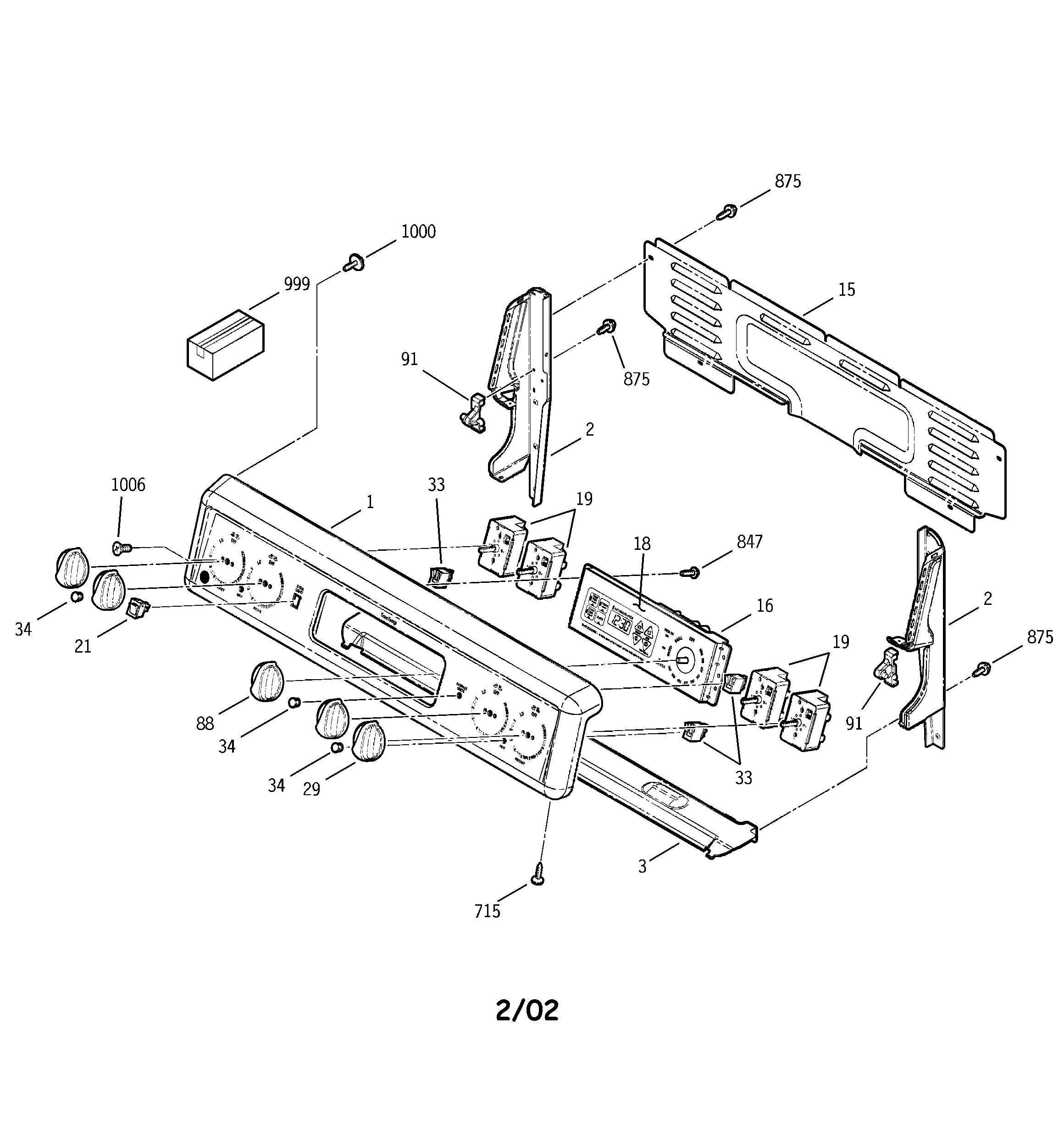 GE EER3000D00TW control panel diagram