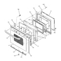 GE JBP91BF1BB door diagram