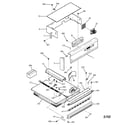GE JRP15BW3BB control panel & cooktop diagram