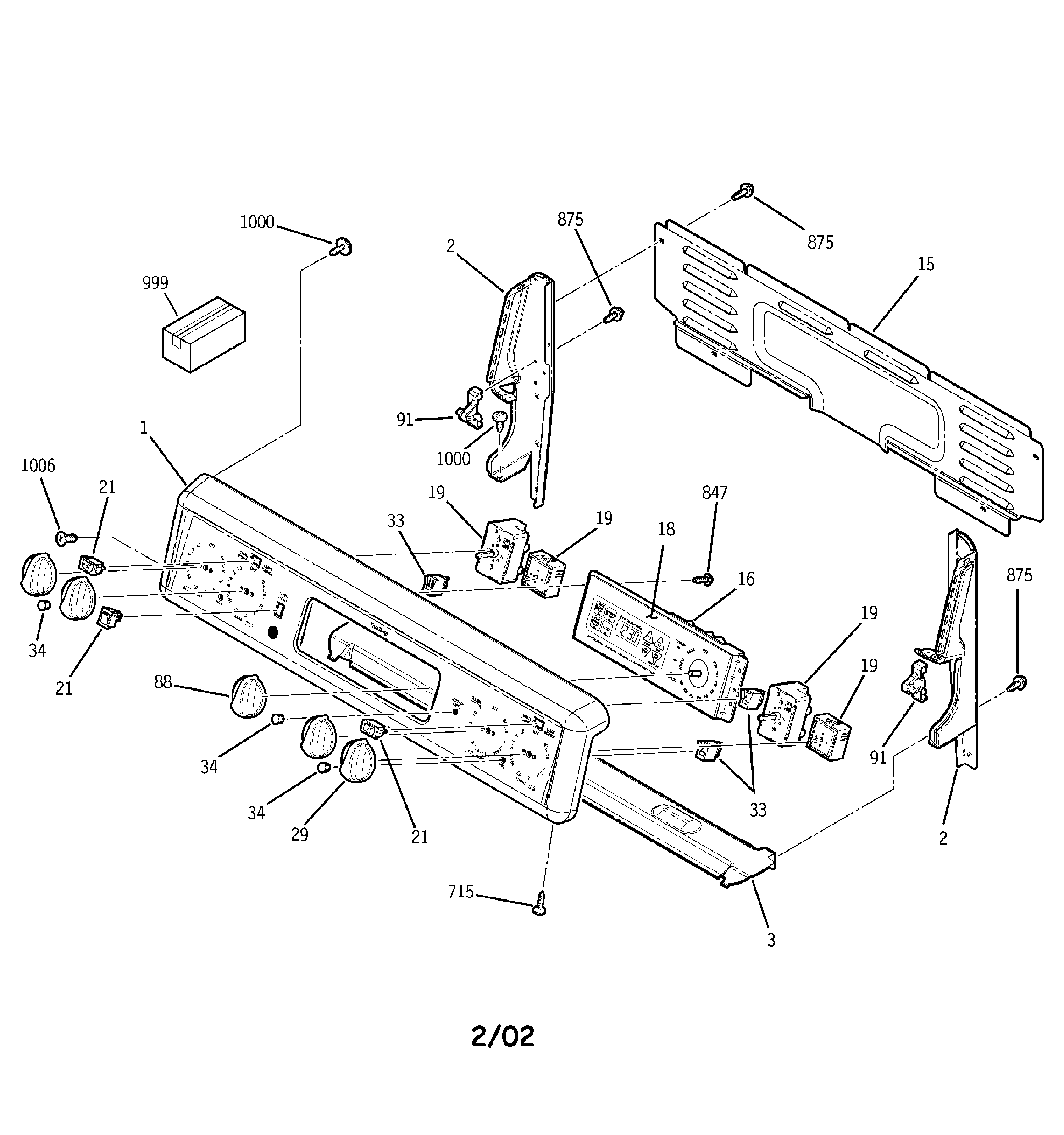 GE JBP78DD1WW control panel diagram