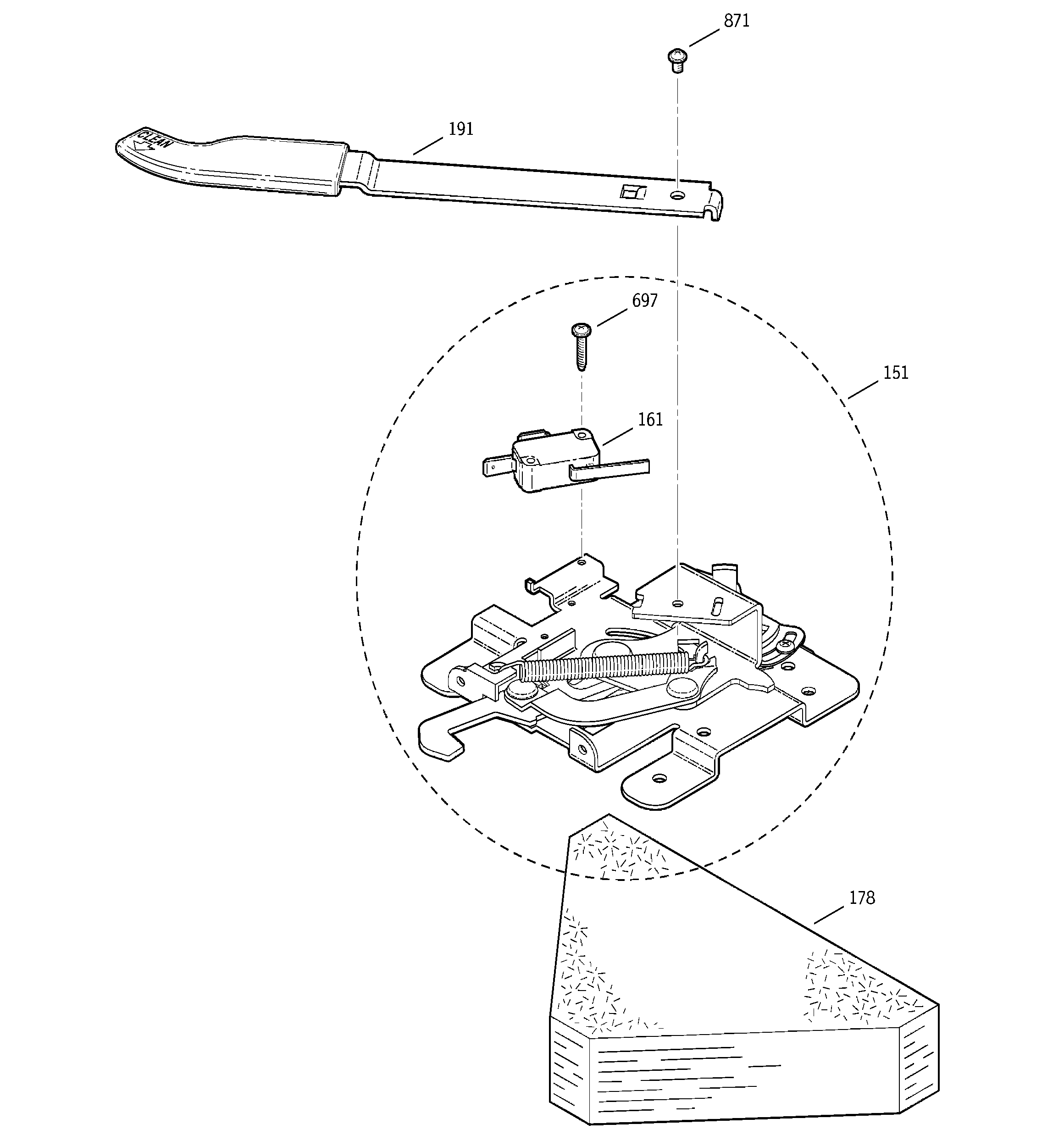 GE JBP78DD1WW door lock diagram