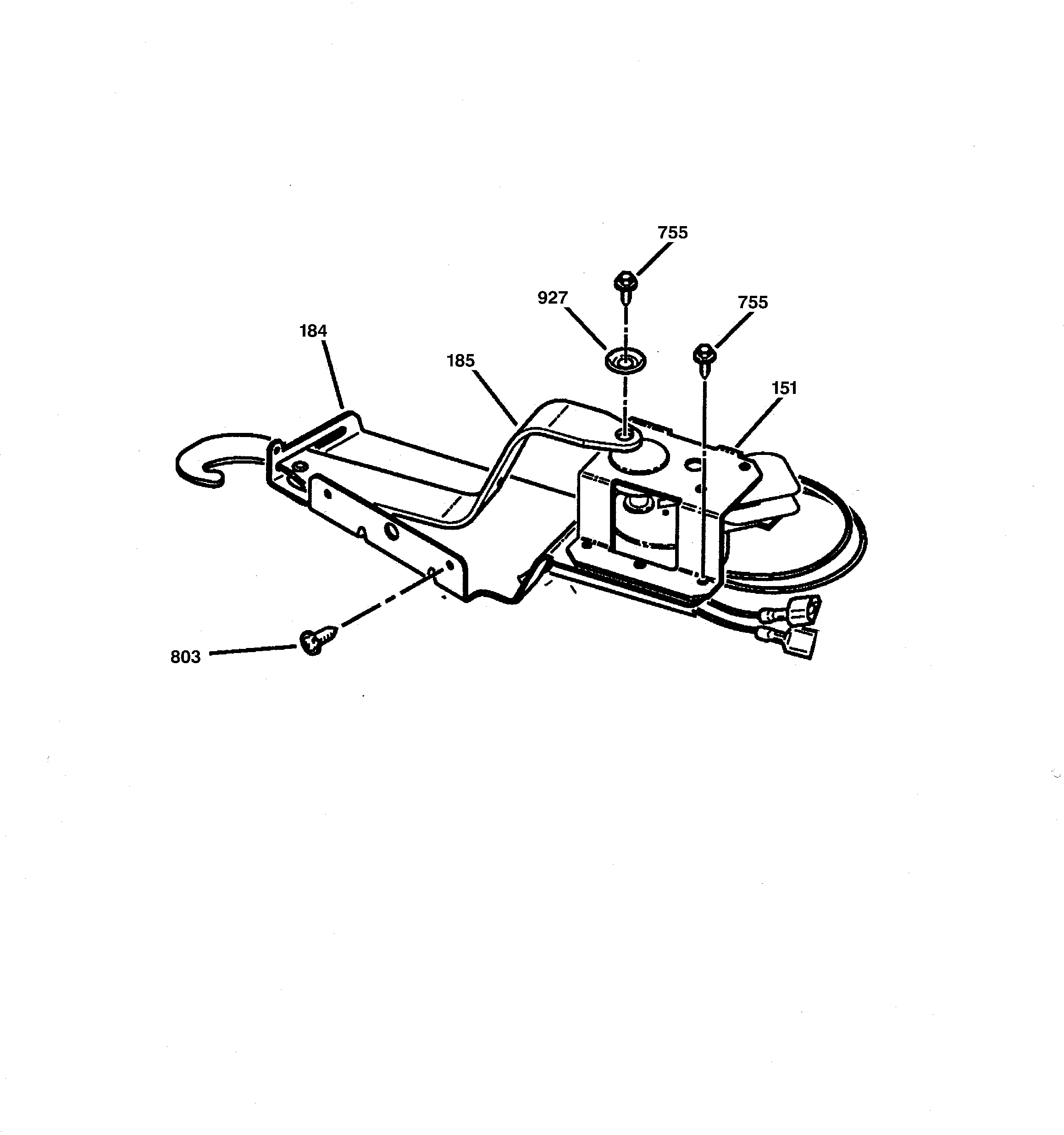 GE JCKP18WA3WW door lock diagram