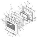 GE JB960KD1CC door diagram