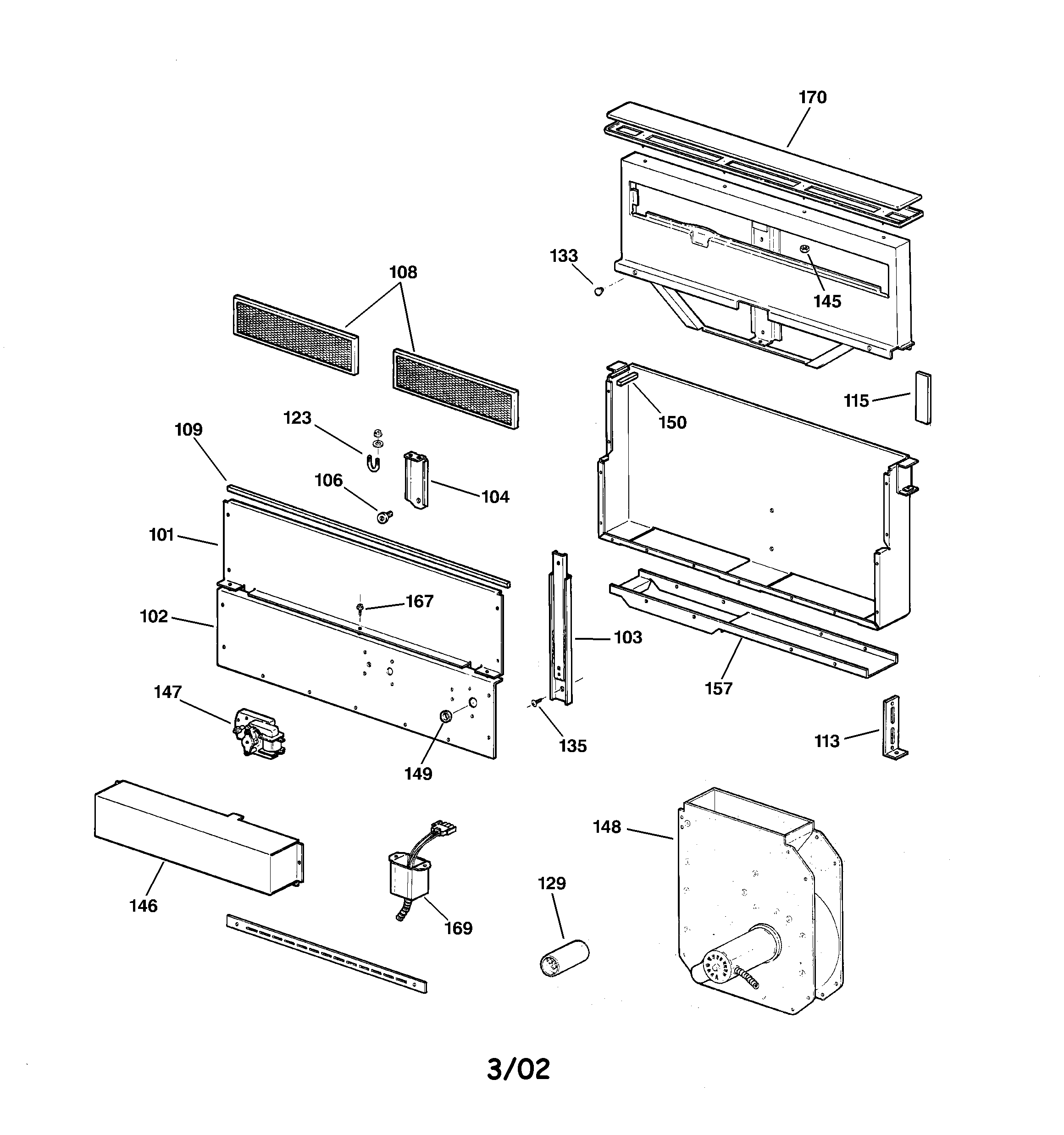 GE ZGU665WEX1WG unit parts diagram