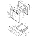 Kenmore 36272222200 door & drawer parts diagram