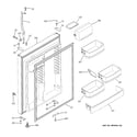 GE ETS22SBMBRBS fresh food door diagram