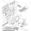 GE ETS22SBMBRBS freezer section diagram