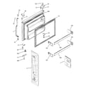 GE GTS22ICMBRWW freezer door diagram