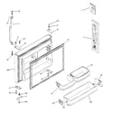 GE GTS22SBMBRBS freezer door diagram