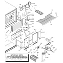 GE GTS22SBMBRBS freezer section diagram