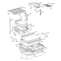 GE TBE19PASRRWW shelf parts diagram