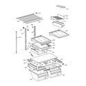GE TBH18ZAXTRAA shelf parts diagram