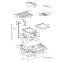 GE TBX18ZAXCRWW shelf parts diagram