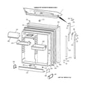 GE TBX19PATMRWW fresh food door diagram