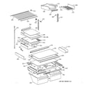 GE TBX19PATMRWW shelf parts diagram