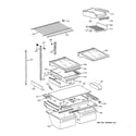 GE TBX19PAXJRBB shelf parts diagram