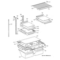 GE TBX21CIXBRAA shelf parts diagram